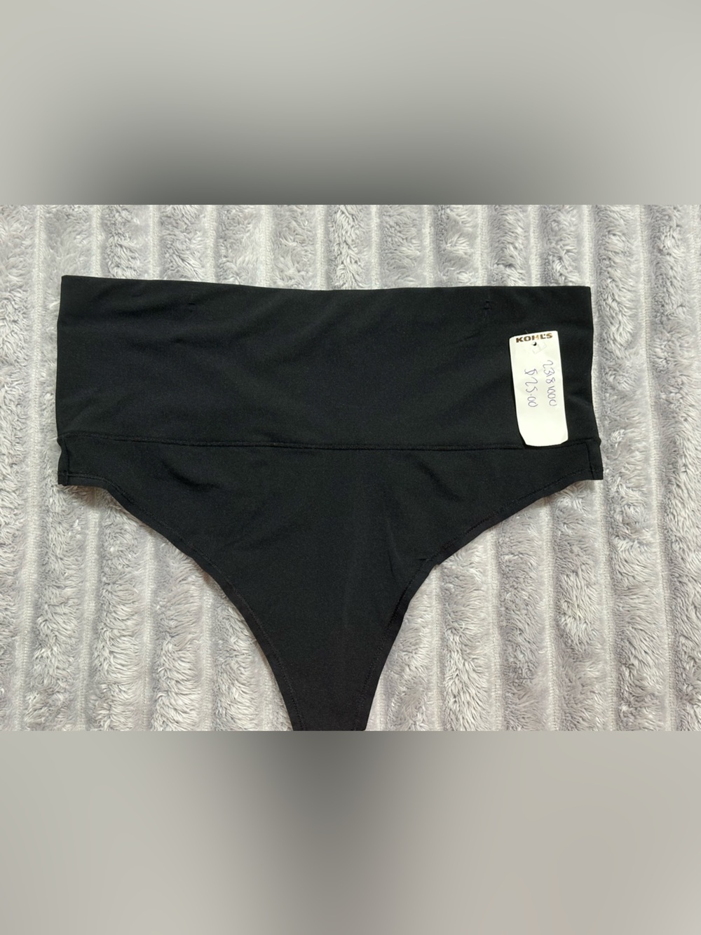 Jockey Black High-Waist Bikini Thong